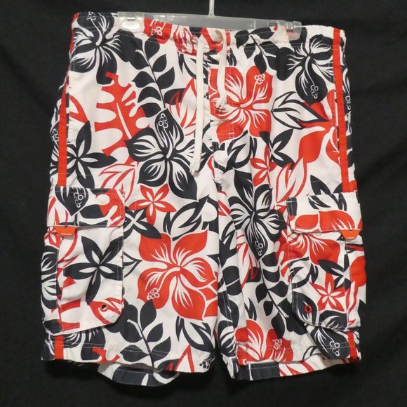 OLD NAVY | medium | Floral Swim Shorts | Mesh Lined | 100% Polyester | Like New - Picture 1 of 16